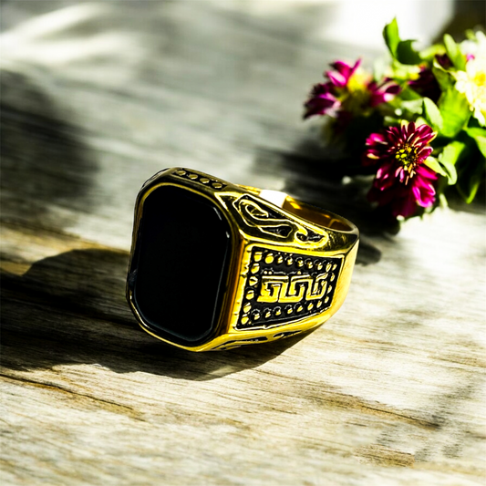 Ancient Dominion - 10 Karat Rold Gold Ring (1 Year Warranty)