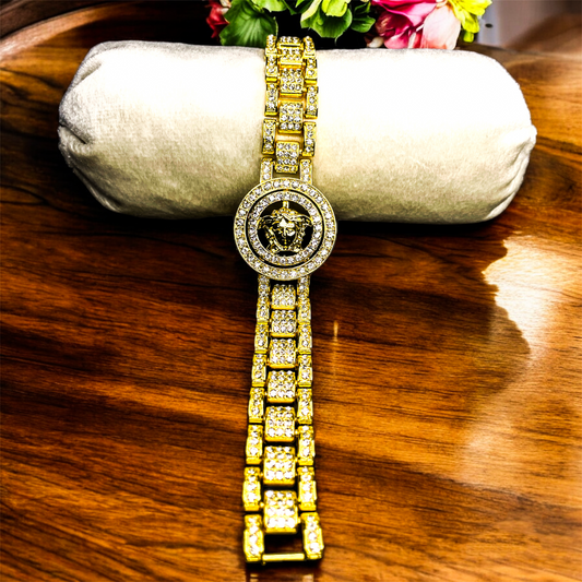 King's Guardian - Rold Gold Bracelet (2 Years Warranty)