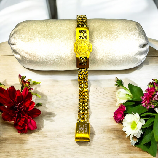 Golden Enigma - 24 Karat Rold Gold Bracelets (2 Years Warranty)